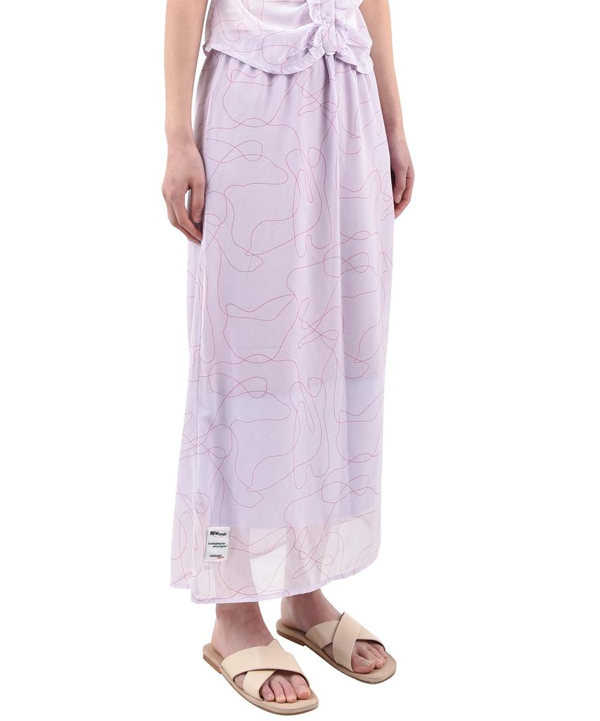 KATHARSIS Chiffon Long Skirt Lv_Free