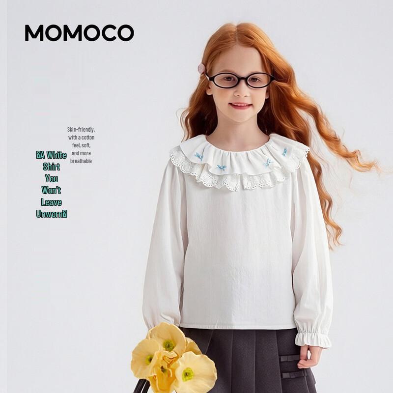 MOMOCO Girls  Sweet Fashion Long-Sleeve Base Layer Shirt 150