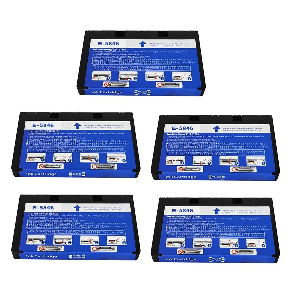 New T5846 Ink Cartridge Compatible For Epson PictureMate 200 240 260 280 290 PM 240 Show PM 225 300 Printer 5846 1set