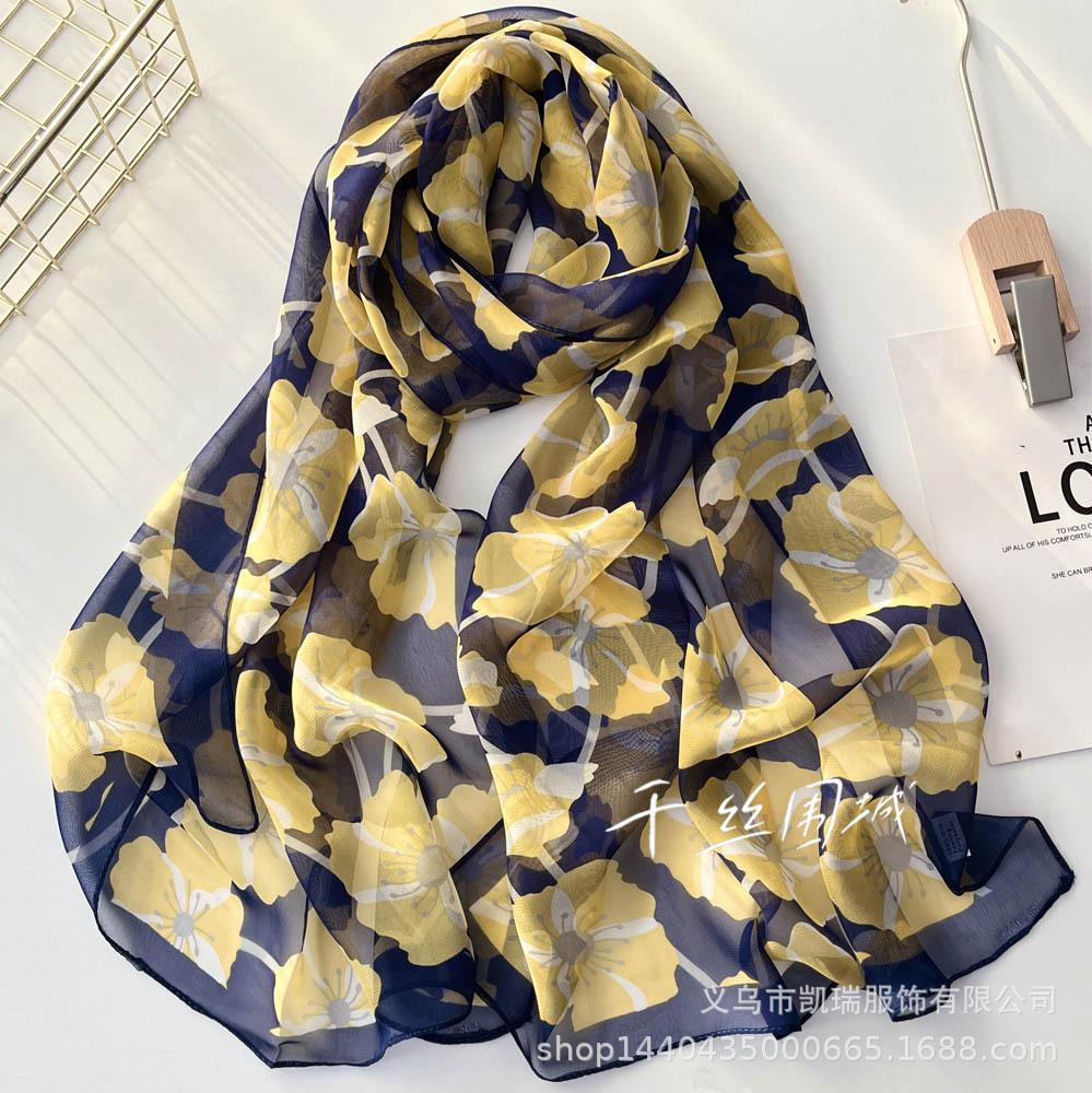 Солнцезащитный шелковый шарф — фото 26