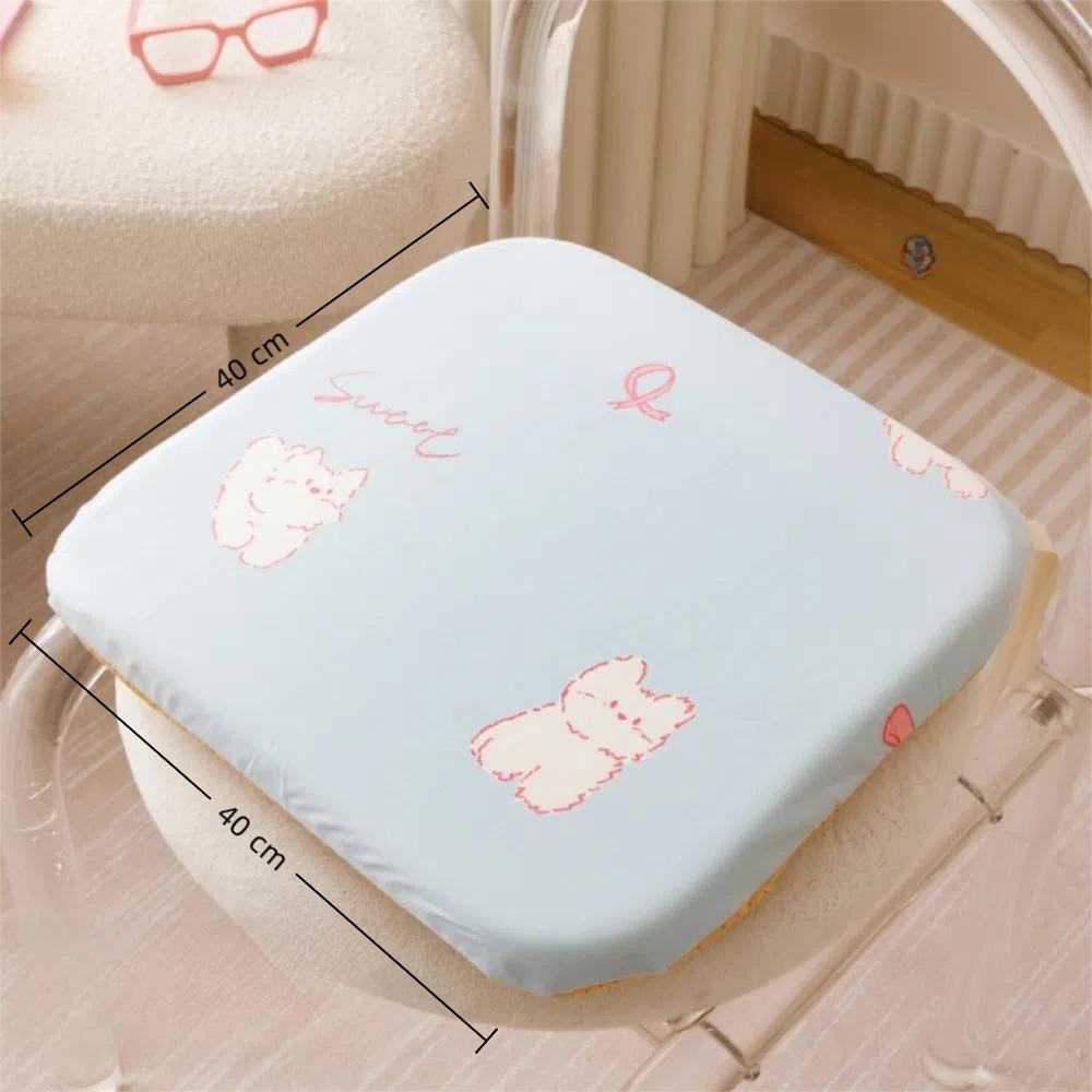 Summer 4cm Thick Memory Foam Cushion Anti-slip Ultra Soft Chair Cushion Removable Washable Seat Cushion for Home Office
