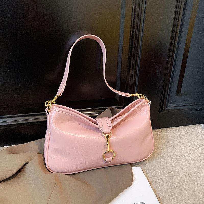 Women Soft Leather Shoulder Bags Autumn Winter New High Quality Commuter Underarm Bag Versatile Female Crossbody Messenger Bag