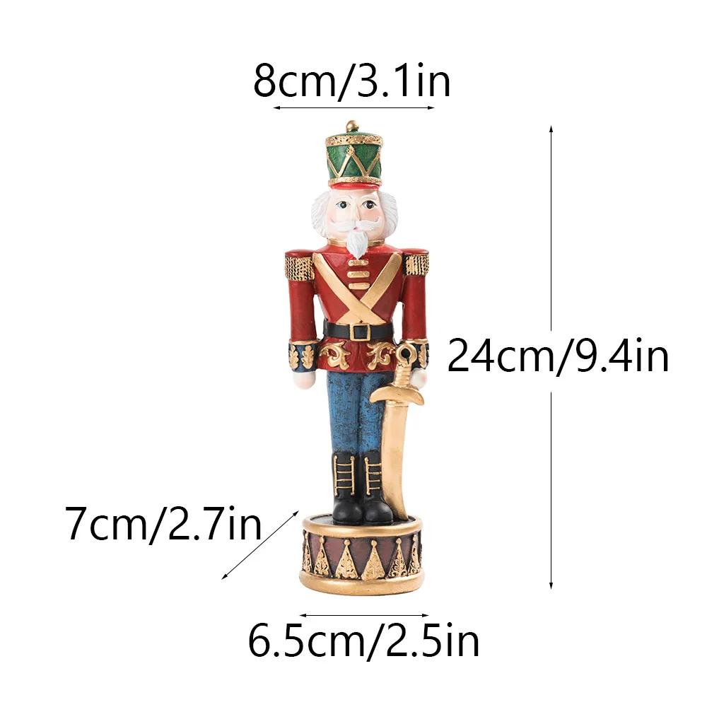 Christmas Nutcracker Figurine King Puppets Soldiers Statue Home Christmas Decoration Wine Cabinet Decoration