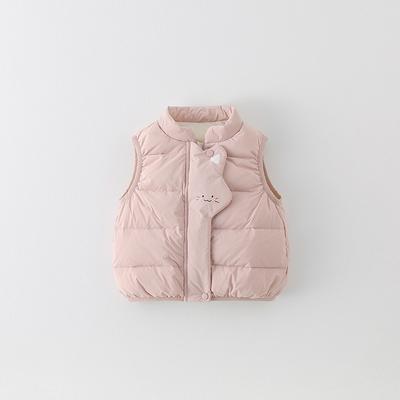 Winter Baby Down Vest New Girls White Duck Down Sleeveless Coat Light Baby Clothes