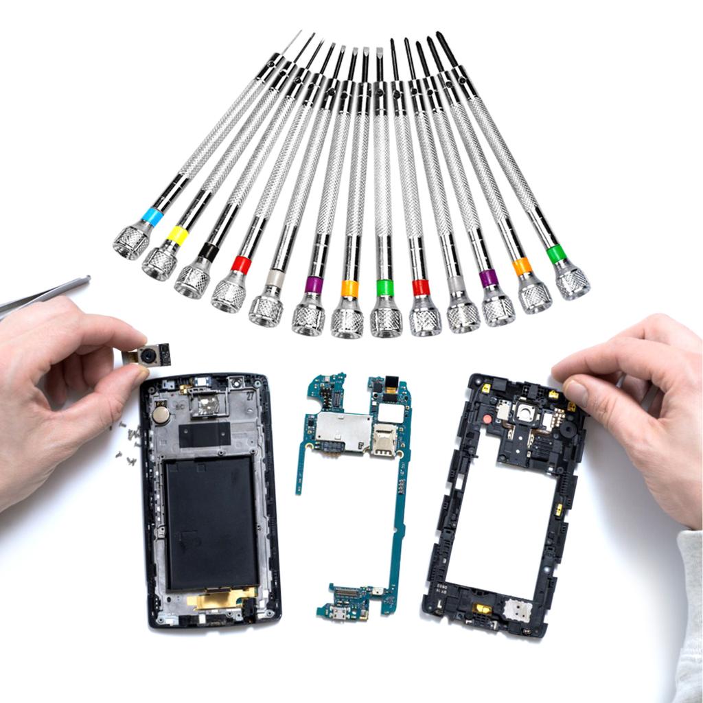 13 Teile/satz Uhrmacher Schraubendreher Set Uhr Gläser Präzision Schraubendreher Zubehör Reparatur Werkzeuge 0,6mm-2,0mm