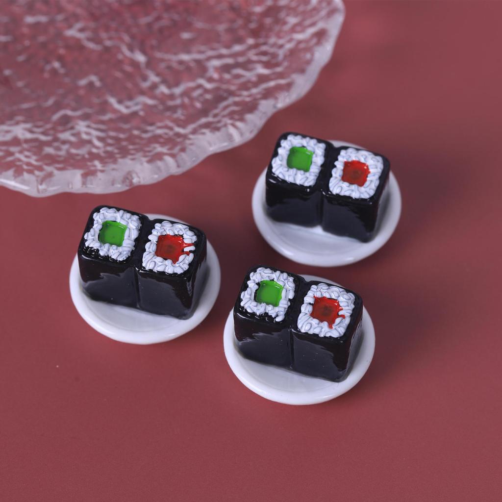 Sushi Rice Ball & Shochu Simulation Food Toy Ornament Keychain