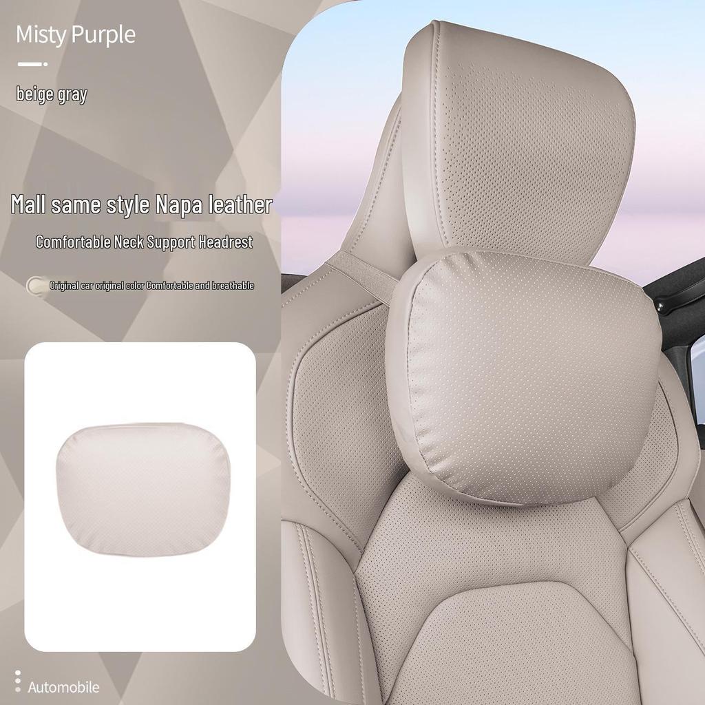 Xiaomi SU7/Ultra/YU7 Magnetyczny Zagłówek Podparcie Szyi i Lędźwi Skórzana Poduszka