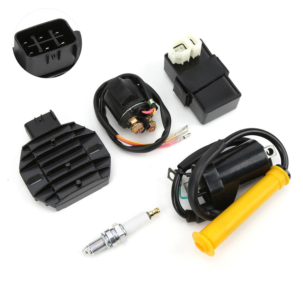 CDI Box Kit with Spark Plug Ignition Coil 30500?HN1?003 Replacement for Sportrax 400 TRX400EX 2x4