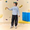 MQD Boy's Academy Style Striped Cartoon Long Sleeve T-Shirt