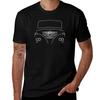 Foden Classic Truck Outline Graphic (white) T-Shirt Cotton T Shirt Pack T Shirt Man Casual T Shirt Man Cotton T-Shirt