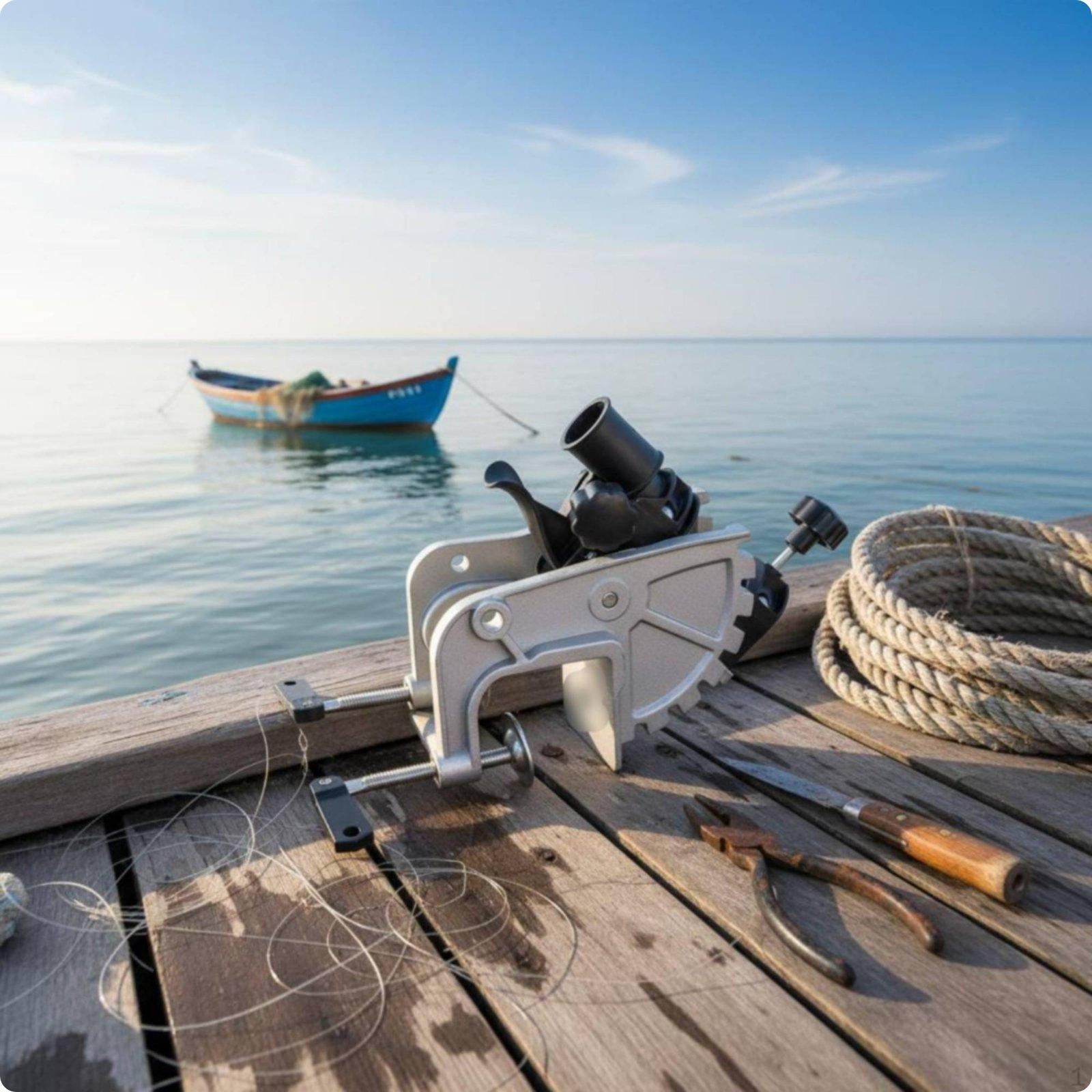 28 Mm Outboard Motor Clamp Aluminum Stable Adjustable Bracket