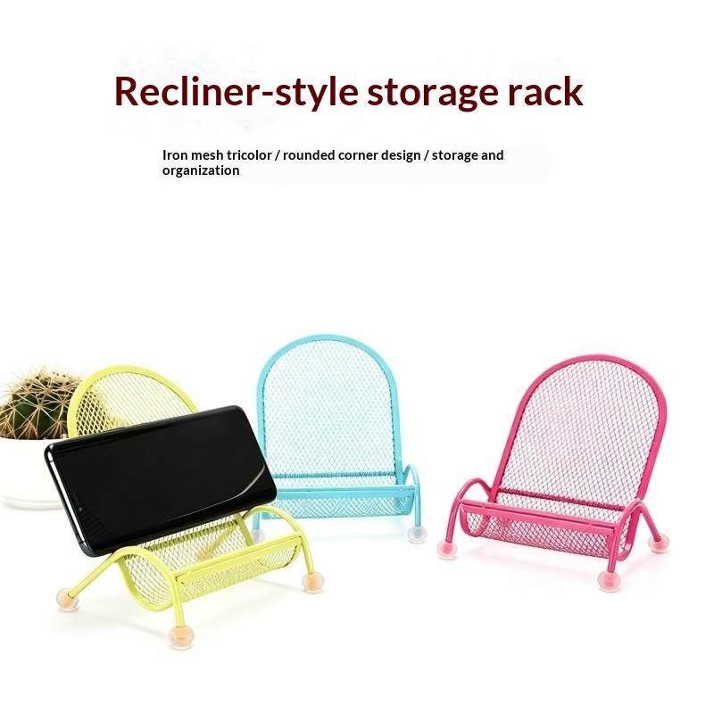 Wrought Iron Phone Stand Heavy Duty Stable Base Ergonomic Design Universal Holder for Bed Desk All Smart Phones