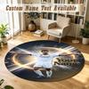 Tapis Rond Nom Personnalisé Modèle Jude Bellingham Tapis Antidérapant Décor de Sol pour la Maison