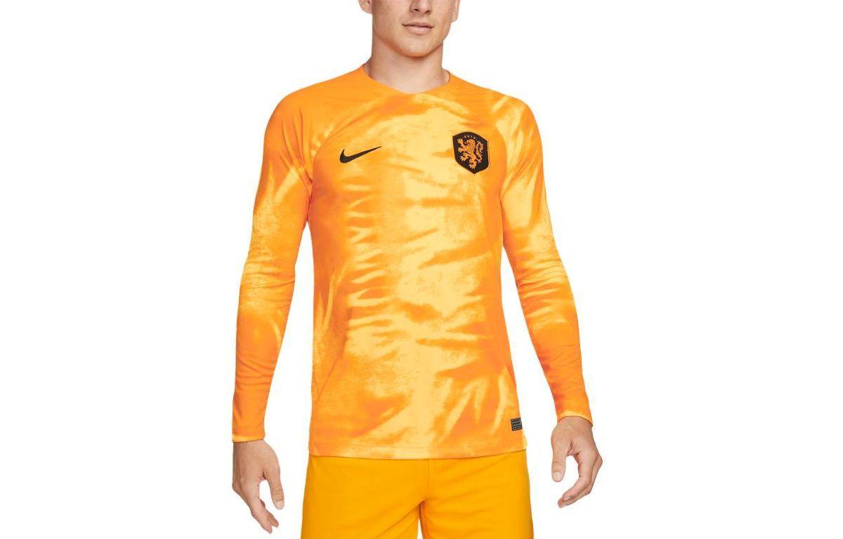 Мужская желтая футболка для футбола Nike Dri FIT с длинным рукавом DN0669-845 L