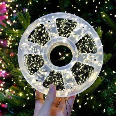 LED Copper Wire String Lights Waterproof 8 Modes String Light LED Beaded Fairy Christmas Light for Roof Wedding Party Outdoor Indoor Garden Tree Decor