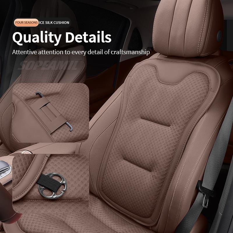 Car Seat Cushion Cover Ice Silk Seat Protector Pad For MINI JWC R53 R54 R55 R56 R60 F54 F55 F56 F57 F60 John Cooper S Clubman