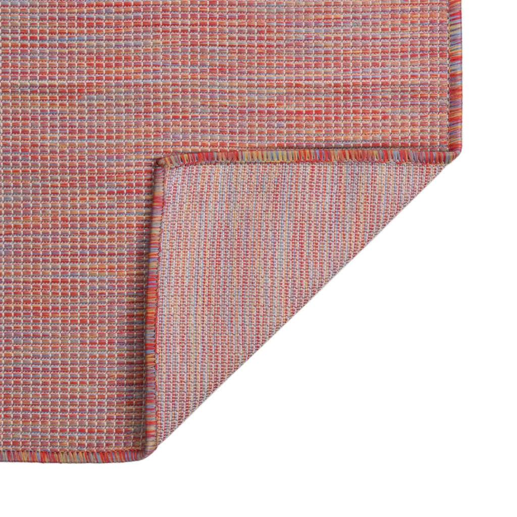 Flatweave Outdoor Rug, 120X170 Cm, Red