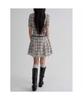 8SECONDS Check Pattern Dress Beige