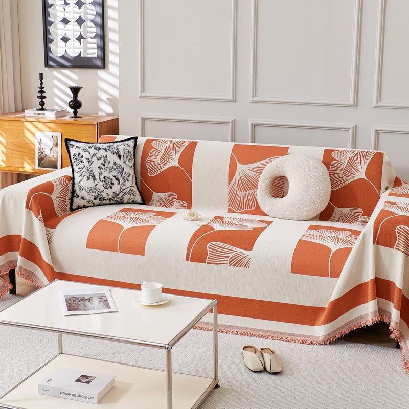 Small Fresh Sofa Towel All-inclusive Four-season Universal Seat Cushion Anti-slip New Year Cover Armrest Back Cover Cloth