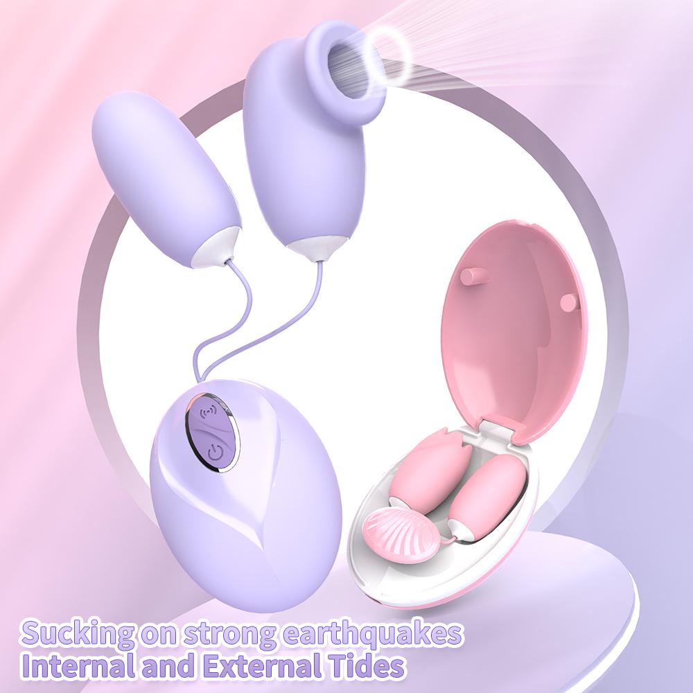Magic Box Klitoris Saug Vibrator Ei G-Punkt Brustwarzensauger Stimulator Vagina Ball Sexspielzeug für Frauen 12 Geschwindigkeiten Doppelte Stimulation