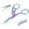 Stainless Steel Embroidery Scissors Curved Design Sewing Scissors Dressmaker Shears  For Sewing
