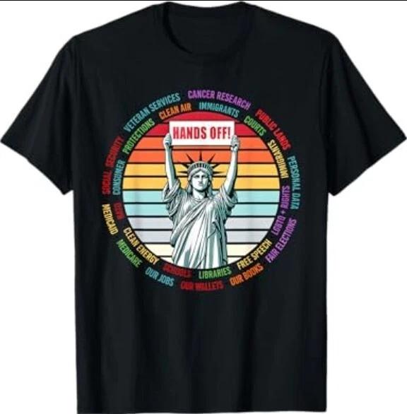 Resist Resistance Statue of Liberty Hands Off Protest Tee XL