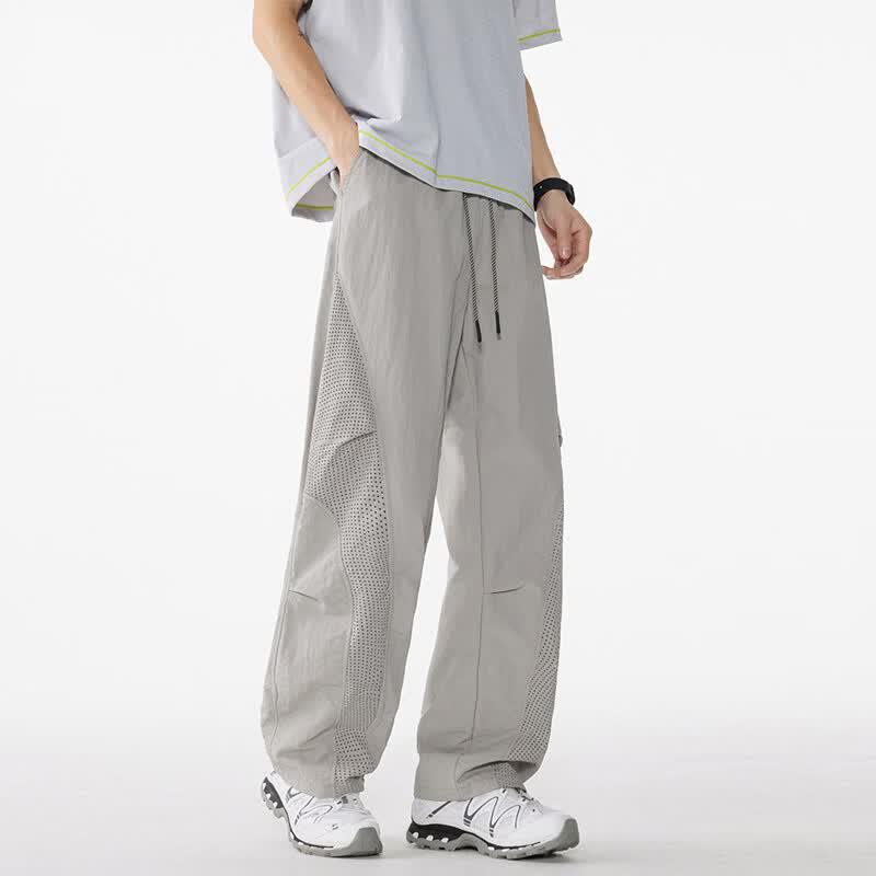 Men's Summer Ice Silk Quick-Dry Mesh Casual Pants