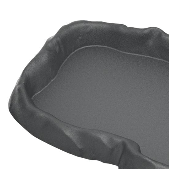 Reptilmater Terrariumskål Skilpaddefôr og Vannmateskål for Skilpadde Øgle Gekko Skjeggagam