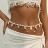 Imitation Pearl Seashell Belly Chain Double Layer Body Chain Belt New Boho Waist Chain  Women