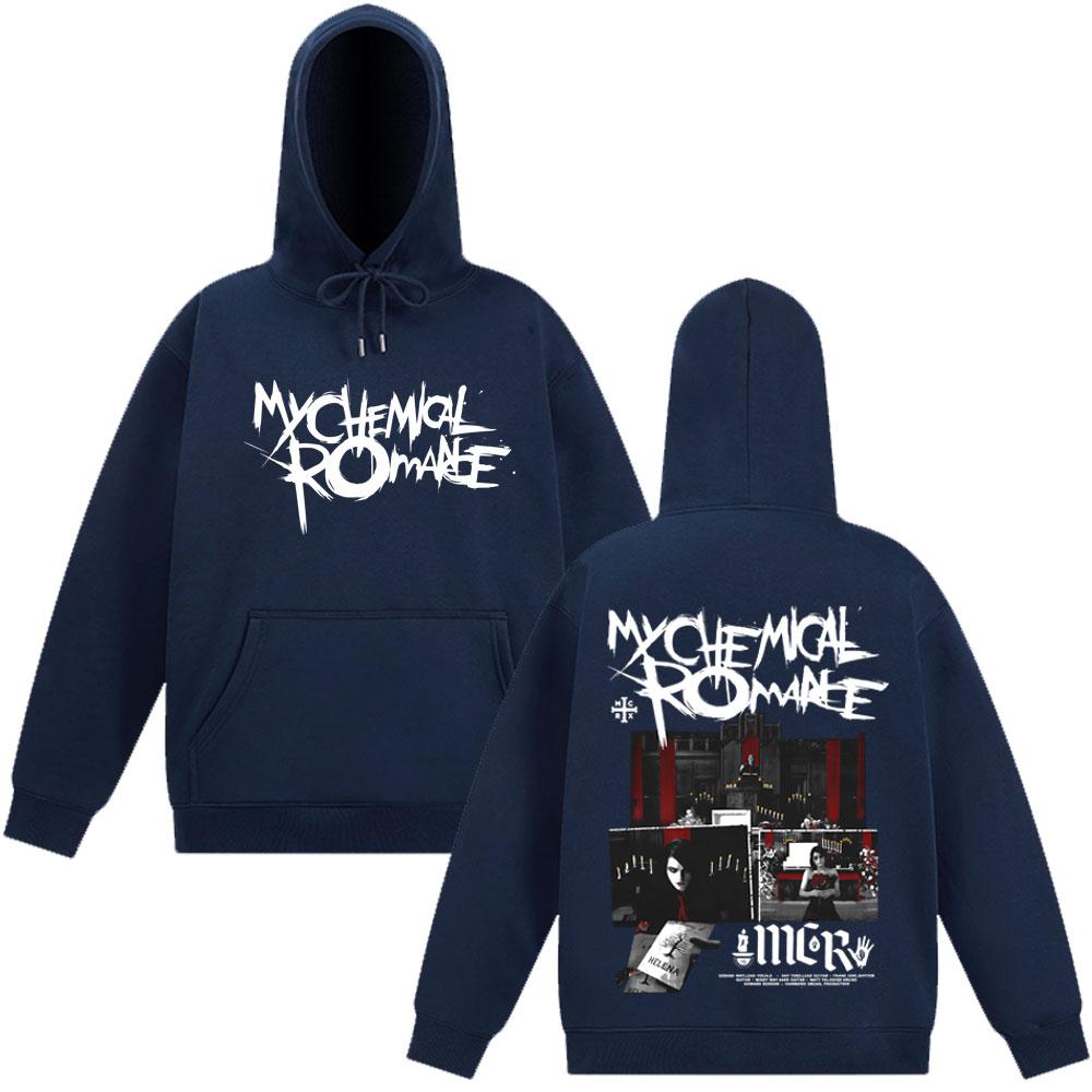 My Chemical Romance Harajuku Hoodie The Black Parade Punk Band Emo Pullover Long-sleeved Gothic Punk Hip-hop Sweatshirt Unisex