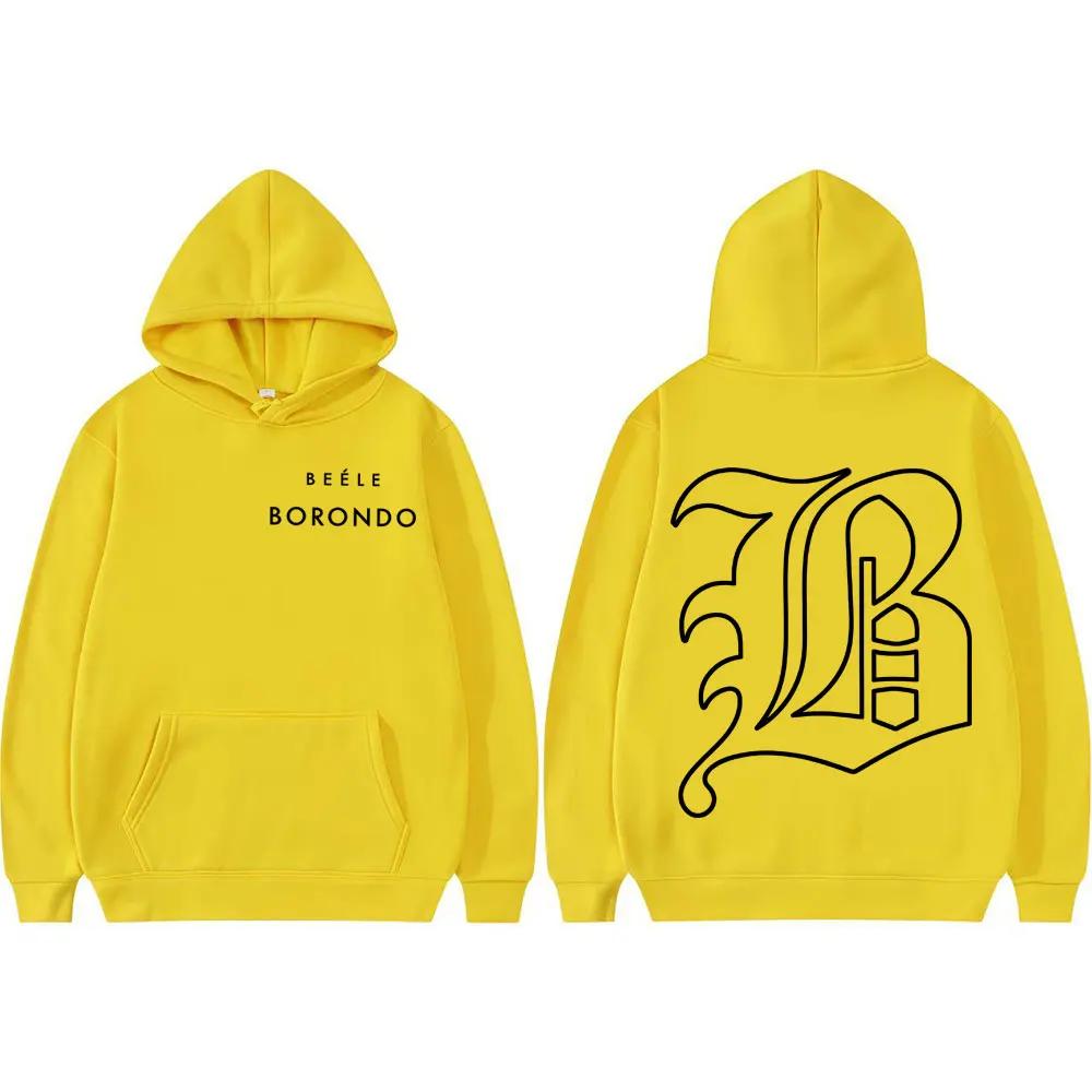 Rapero Beele Borondo Logo Merch sweatshirt Men's fashion Hip Hop High-quality hoodie Men's comfortable Sweatshirt