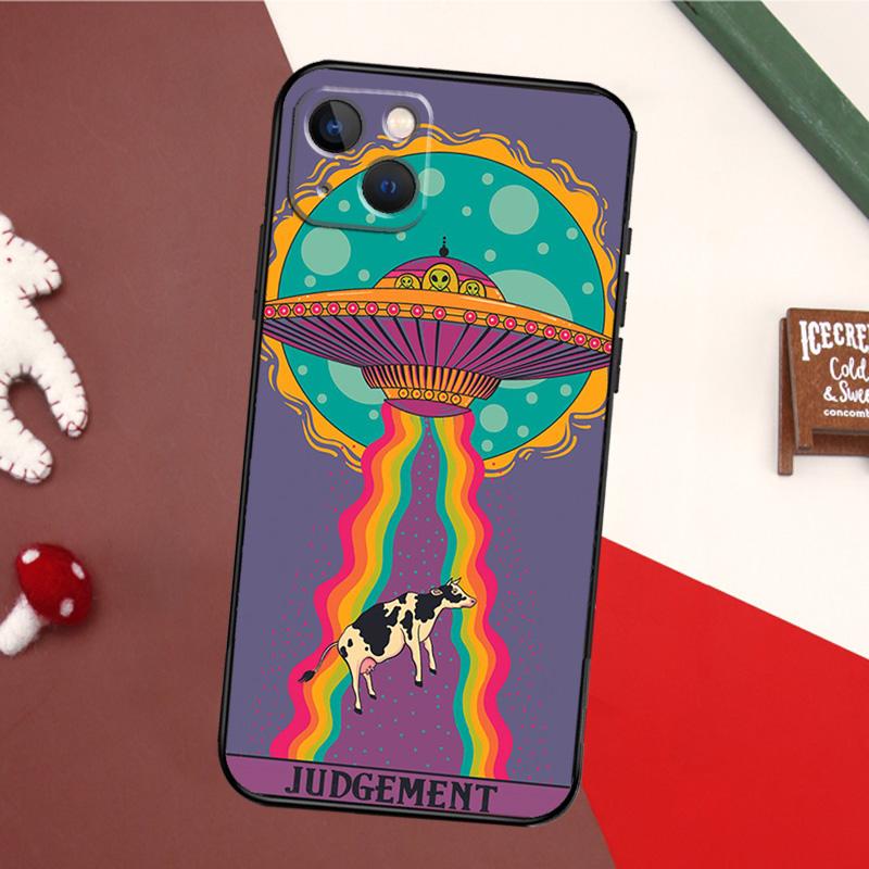 Cute Indie Hippie Case For iPhone 16 15 14 13 12 Mini 11 Pro Max X XR XS 7 8 Plus Soft Bumper Cover