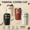 Portable Double-Walled Milk Coffee Cup 304 Stainless Steel Sealed Thermos Mug Insulated Leak-proof Drinking Cup Boys Girls
