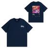 Street Style Short Sleeve T-Shirt Loose Fit Round Neck Cotton Tee Couples Casual Wear