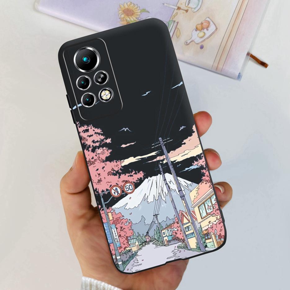 For Infinix Note 11 Pro Case X697 Cute Painted Back Cover Soft Silicone Phone Cases For Infinix Note 11 Note11 Pro Fundas Bumper