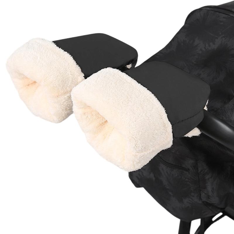 Waterproof Windproof Push Chair Gloves Strollers Hand Muff With Soft Fleece Lining For Pram