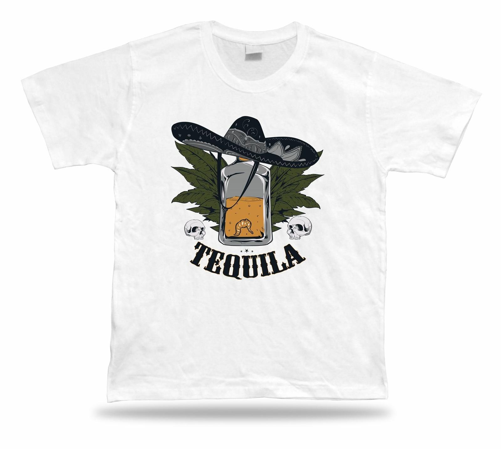 Tshirt Tee Shirt Birthday Gift Idea Worm Mexican Taquila Sombrero Skull Liquor S разноцветный