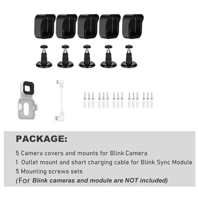 For All-New Outdoor Camera Mounts Weatherproof Protective Cover 360 Degree Adjustable Mount for Home Security Camera