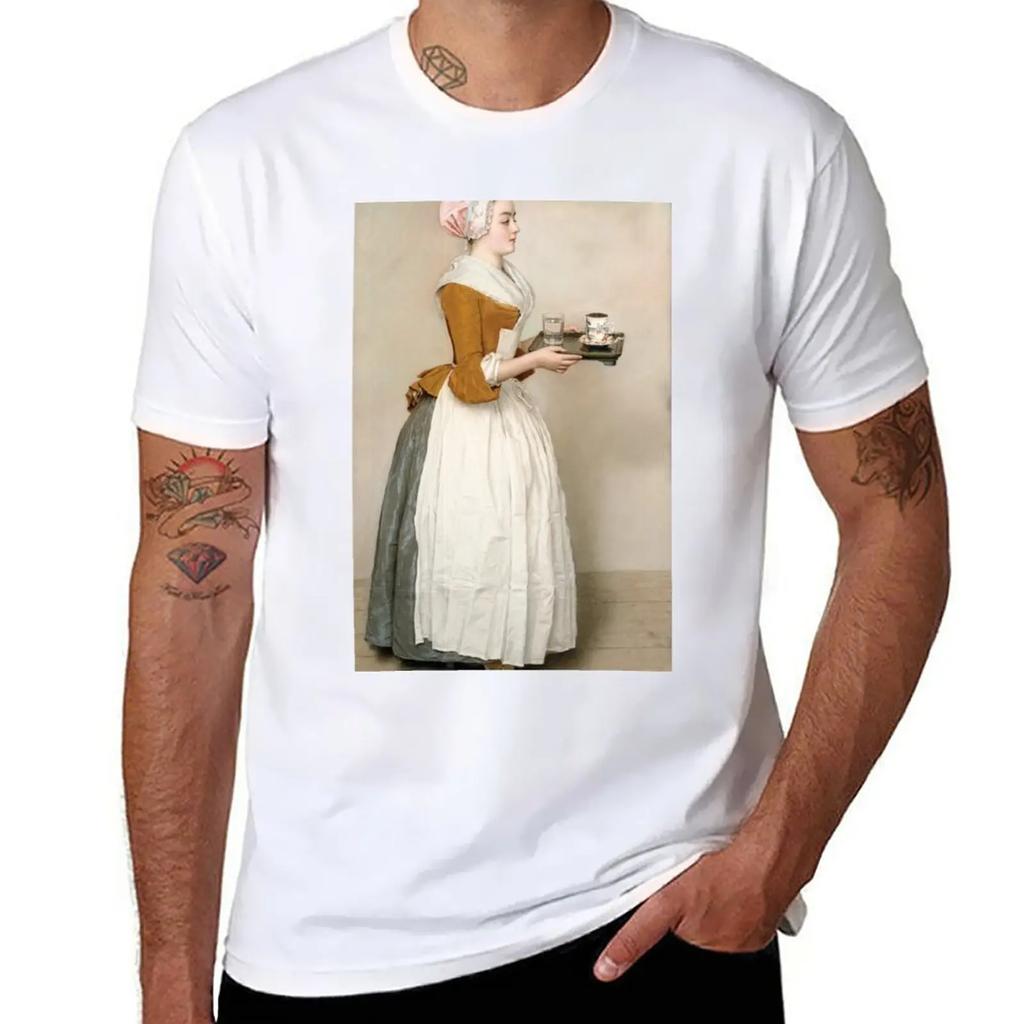 Jean-Etienne Liotard - The Chocolate Girl T-Shirt Cute Clothes Quick-drying Mens T Shirts Pack