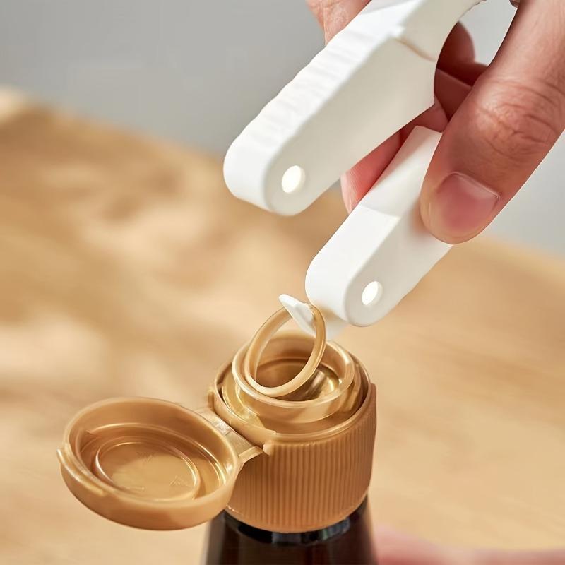 Friendly Bottle Opener with Easy-Grip Blue Handle & Ratchet Edge - Suitable for Weak Hands,Plastic Opener for Bottles (Plastic)