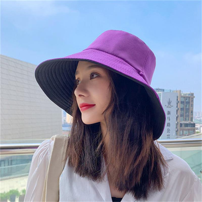 Reversible Sun Hat For Women - Wide Brim Sun Protection Bucket Hat, Spring And Summer Style