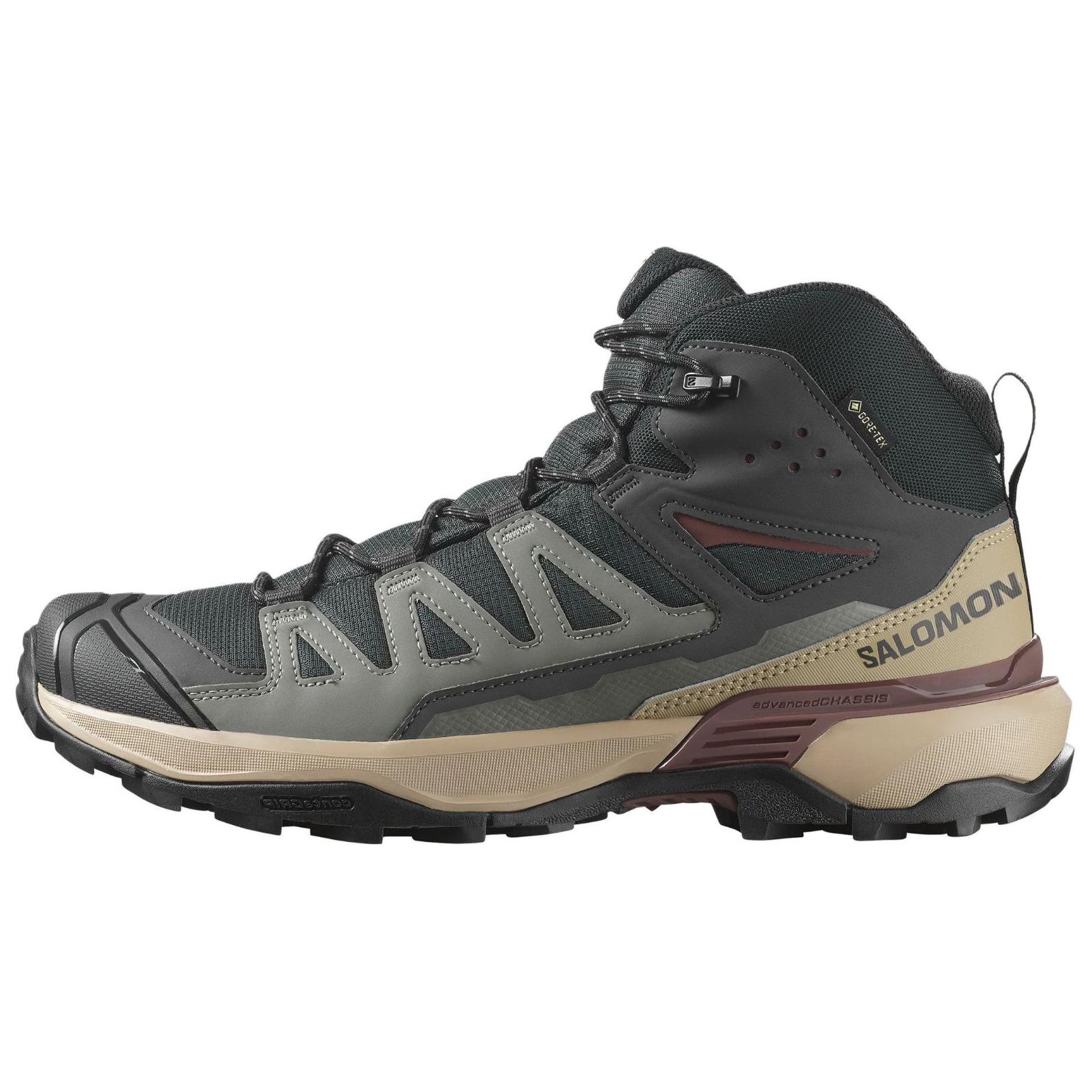 

SALOMON X Ultra 360 Mid Gtx Удобные Мягкие Нескользящие Износостойкие Походные Ботинки Мужские Походные Ботинки Оливково-зеленые 477433 40
