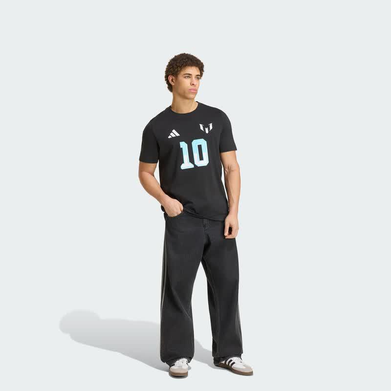 Adidas Men's Messi Series Cotton Short Sleeve Football T-Shirt