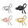 6 Pieces Elegant Metal Napkin Holder Sturdy Napkin Buckle Bow Knot Napkin Rings  Wedding Table Decor