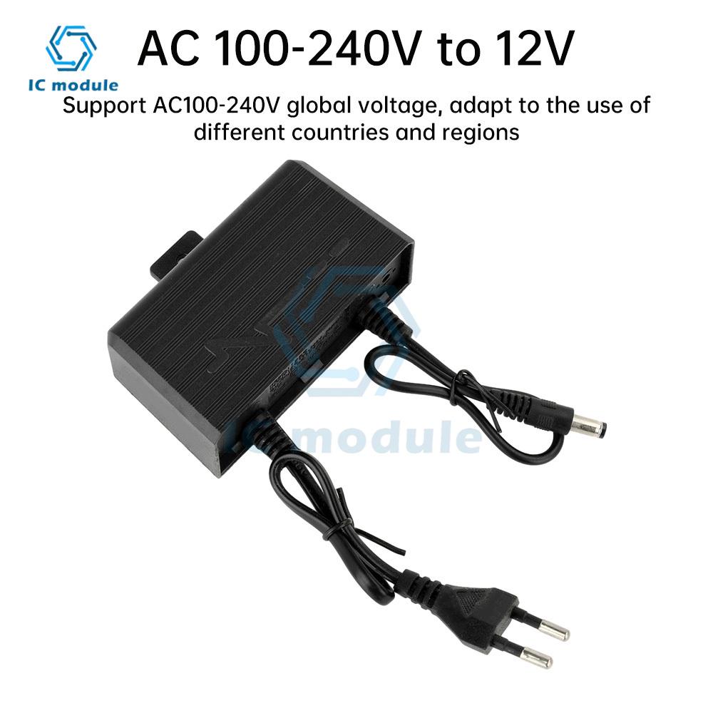AC 100-240V to 12V 2A Outdoor Waterproof Power Supply 24W Switching Power Supply Monitor Camera Power Charger Adapter