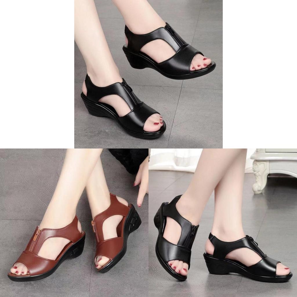 Roman Sandals For Women With Pu Material And Fish Mouth Design For Casual Daily Wear