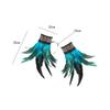 Feather Wrist Cuffs Feather Gloves Cuff Gothic Arm Warmers Faux Fur Sleeve for Halloween Costume Cosplay Decorations Masquerade