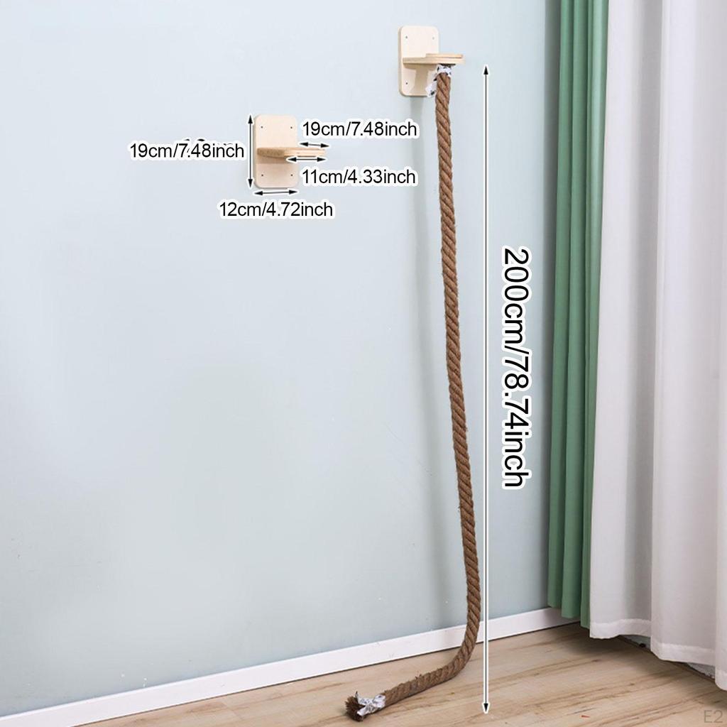 Cat Wall Shelf Indoor Cats Scratch Post Home Decoration Furniture Protection with Scratching Rope