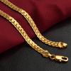 Unisex Fashion Gold Plated Polished Necklace Link Chain Jewelry Gift for Banquet