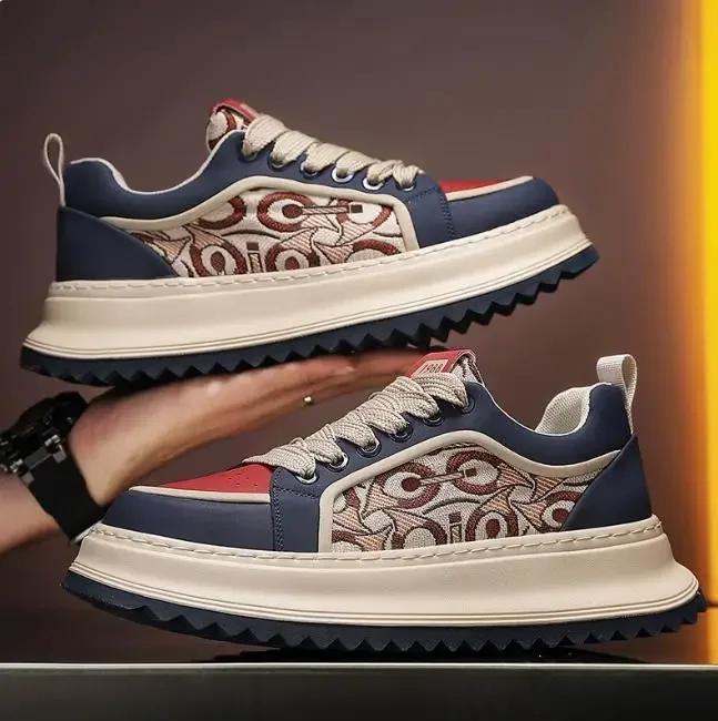 Sneaker Herren Freizeitschuhe Neu Outdoor PU-Leder Plateau Tennis Laufen Sport Wandern Luxus Skateboard Designer Modeschuhe